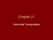 Intermodal Transportation