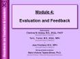 Module 4: Evaluation and Feedback PowerPoint PPT Presentation