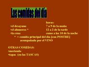 Las comidas del d