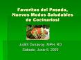 Favoritos del Pasado, Nuevos Modos Saludables de Cocinarlos! PowerPoint PPT Presentation