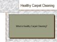 Healthy Carpet Cleaning PowerPoint PPT Presentation