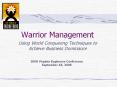 Warrior Management PowerPoint PPT Presentation