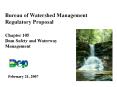 Bureau of Watershed Management Regulatory Proposal PowerPoint PPT Presentation