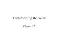 Transforming the West PowerPoint PPT Presentation