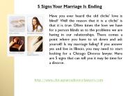 5 Signs Your Marriage Is Ending