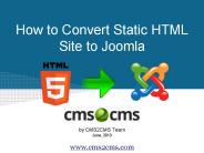 How to Convert Site from HTML to Joomla