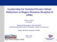 Leadership for Sentinel Events: Infant Abduction at Magee-Womens Hospital of UPMC PowerPoint PPT Presentation
