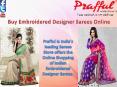 Buy Embroidered Designer Sarees Online !