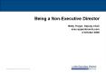 Being a Non-Executive Director PowerPoint PPT Presentation