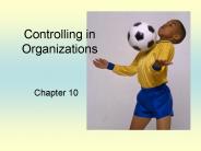 Controlling in Organizations