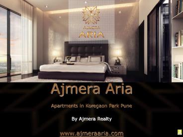 Apartments in Koregaon Park Pune by Ajmera Realty