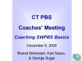 CT PBS Coaches PowerPoint PPT Presentation