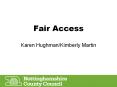 Fair Access PowerPoint PPT Presentation