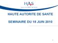 Haute Autorit PowerPoint PPT Presentation