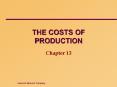 THE COSTS OF PRODUCTION PowerPoint PPT Presentation