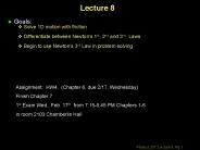 Physics 207: Lecture 2 Notes