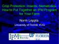 Crop Protection: Insects, Nematodes- How to Put Together an IPM Program for Your Farm PowerPoint PPT Presentation