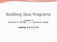 Building Java Programs PowerPoint PPT Presentation