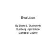 Evolution PowerPoint PPT Presentation