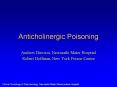 Anticholinergic Poisoning PowerPoint PPT Presentation