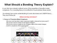 What Should a Bonding Theory Explain?