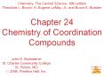 Chapter 24 Chemistry of Coordination Compounds PowerPoint PPT Presentation