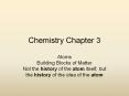 Chemistry Chapter 3 PowerPoint PPT Presentation