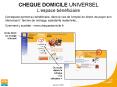 CHEQUE DOMICILE UNIVERSEL L PowerPoint PPT Presentation