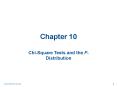 Chi-Square Tests and the F-Distribution PowerPoint PPT Presentation