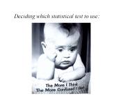 Deciding which statistical test to use: