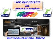 Home Security Systems and Solutions in Bangalore