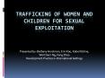 Trafficking of women and children for sexual exploitation PowerPoint PPT Presentation