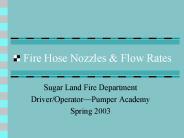 Fire Hose Nozzles