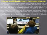 Like you would Should Abide by As Enjoying Minecraft