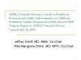 AHRQ National Advisory Council on Healthcare Research and Quality Subcommittee on Children PowerPoint PPT Presentation