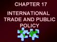 INTERNATIONAL TRADE AND PUBLIC POLICY PowerPoint PPT Presentation