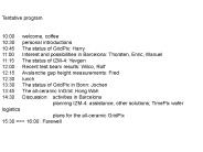 Tentative program
