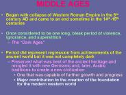 MIDDLE AGES