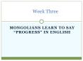 MONGOLIANS LEARN TO SAY  PowerPoint PPT Presentation