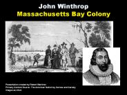 John Winthrop Massachusetts Bay Colony