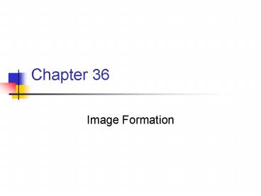 Image Formation