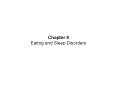 Chapter 8  Eating and Sleep Disorders PowerPoint PPT Presentation