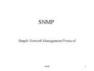 Simple Network Management Protocol