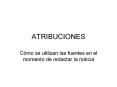 ATRIBUCIONES PowerPoint PPT Presentation