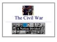 The Civil War PowerPoint PPT Presentation