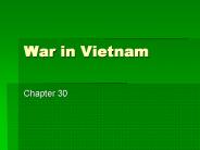 War in Vietnam