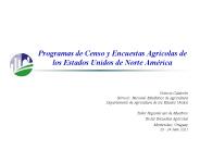 Programas de Censo y Encuestas Agr
