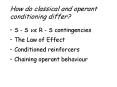 How do classical and operant conditioning differ? PowerPoint PPT Presentation