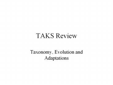 TAKS Review
