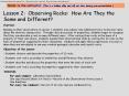Lesson 2: Observing Rocks: How Are They the Same and Different? PowerPoint PPT Presentation